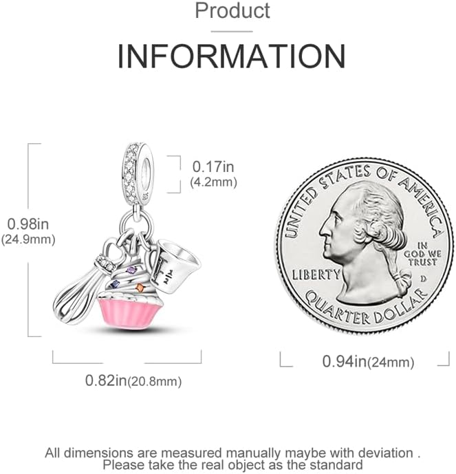 DATOUQI Queen Happy Birthday Hot Air Balloon Family Puppy Charm 925 Sterling Silver Charms for Bracelets and Necklaces Mother's Day Charms for Women - Image 5